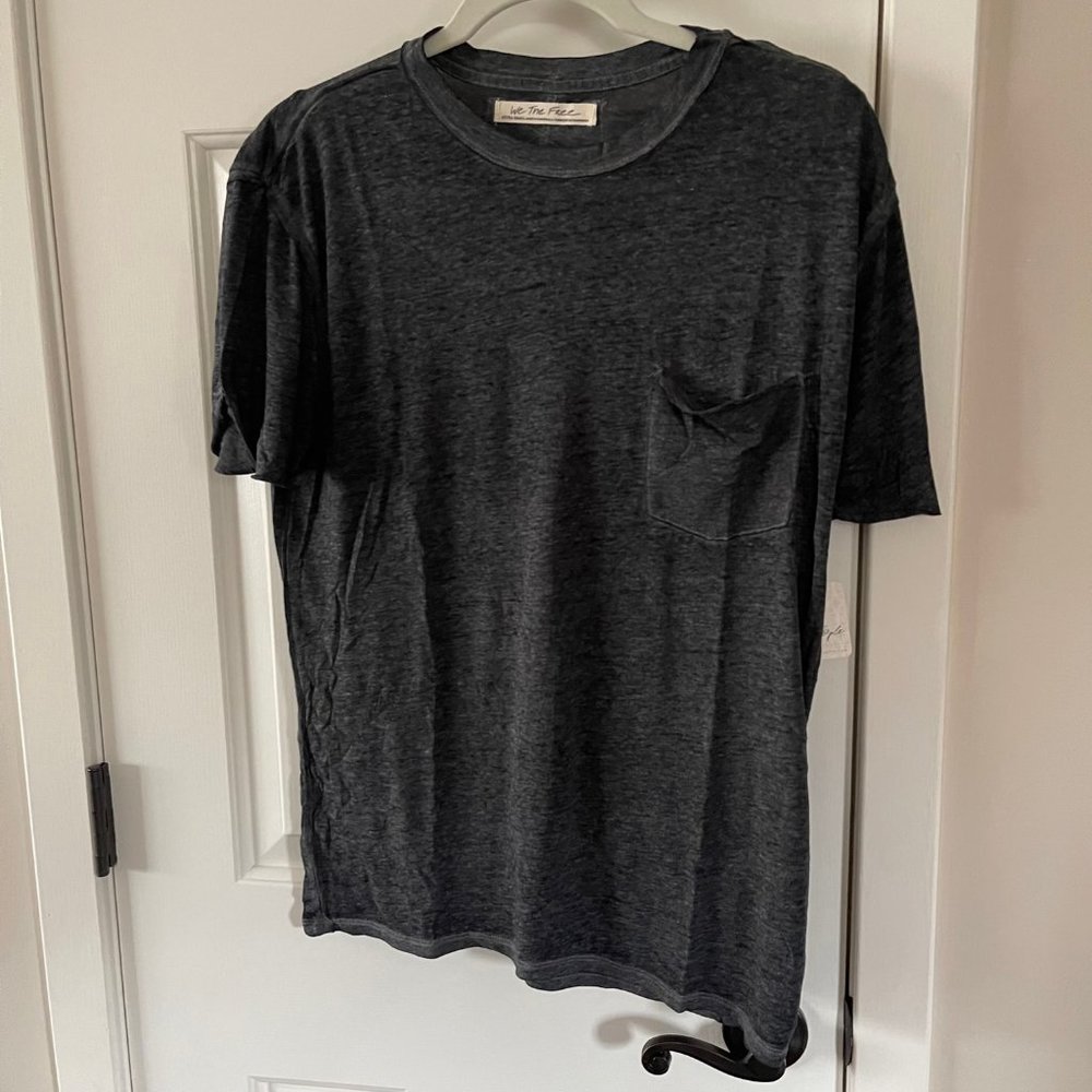 Free People Womens Vella Tee Black Size XS New